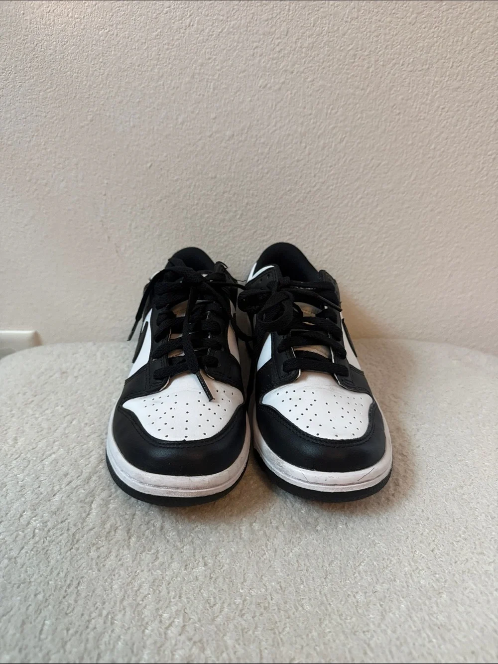 Nike Kids Black and White Low-Top Sneakers